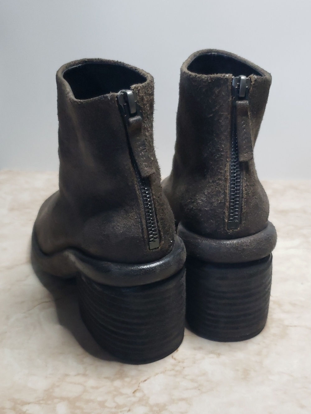 Marsell Women's Suede Ankle Boot in Dark Brown Size 35 - Picture 5 of 10